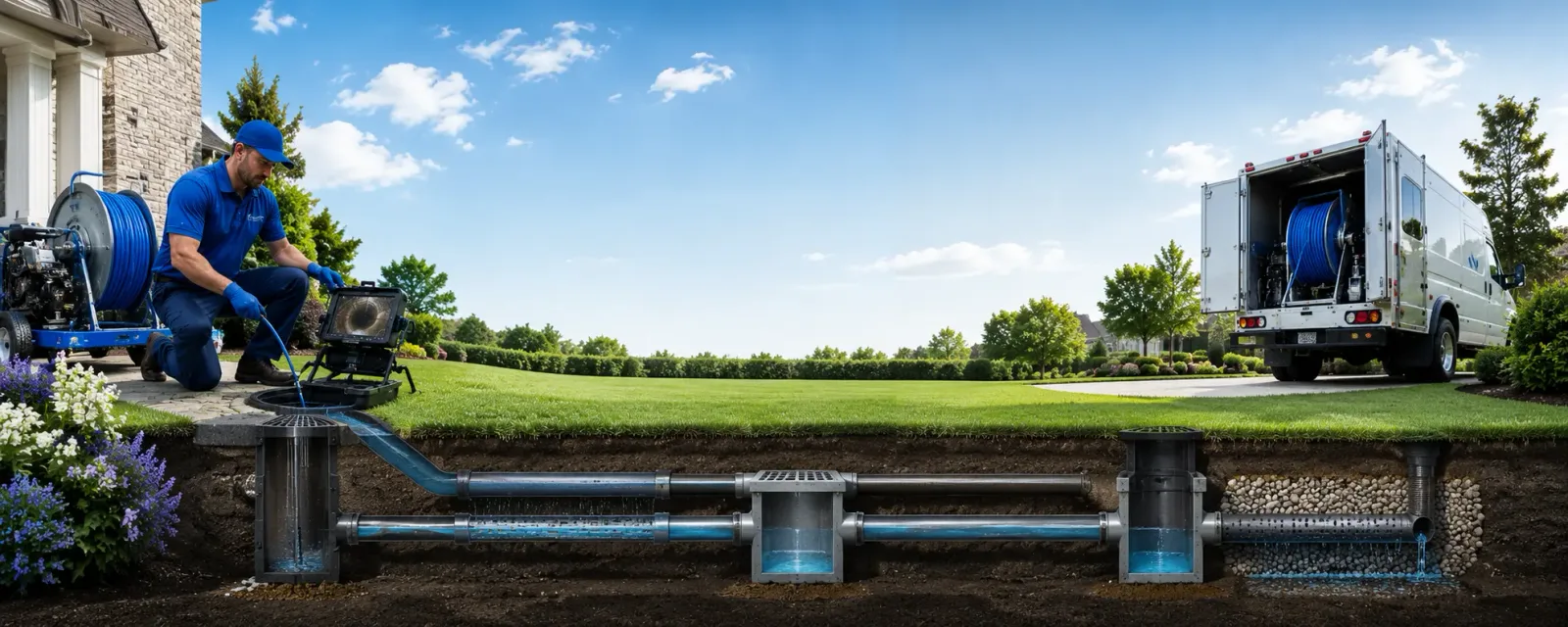 Outdoor drain cleaning information for Jeffersonville, IN